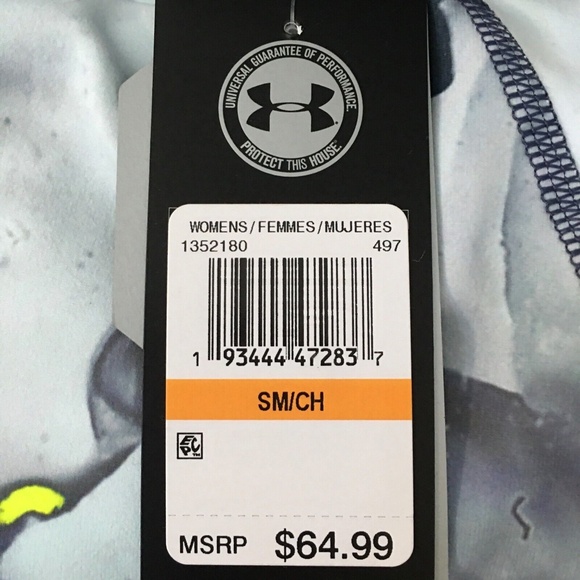 Under Armour Women's HeatGear Training Legging 1352180-497 Blue Ink NWT Size S - Picture 10 of 13